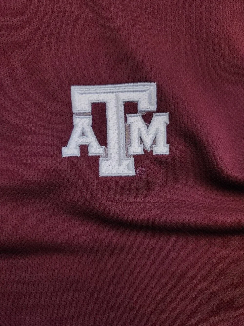 Adidas Climalite Men's Small Texas A&M Red Maroon Short Sleeve Polo Shirt Logo